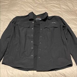 Men's Black Eddie Bauer button up shirt/Jacket
